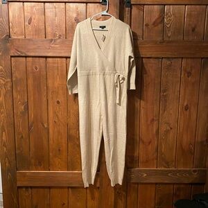 J. Crew Cream Knit Jumpsuit